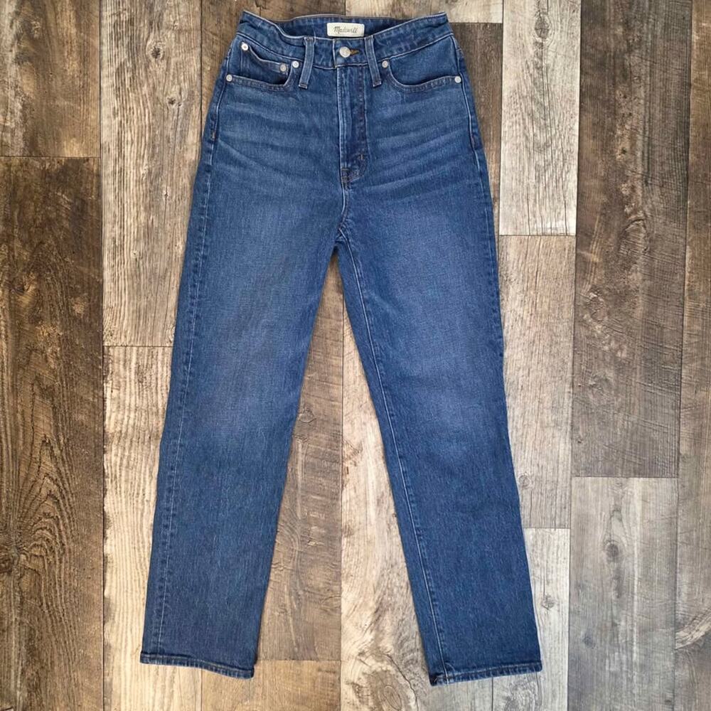 Madewell Curvey Perfect Vintage Straight Jean Size 26 - Picture 3 of 6